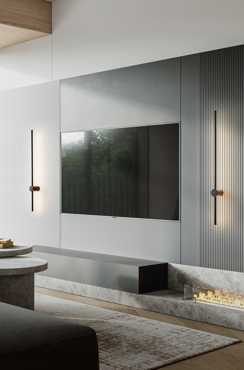 Nowoczesna lampa ścienna LIZBONA II kinkiet LED12W 90cm Wobako