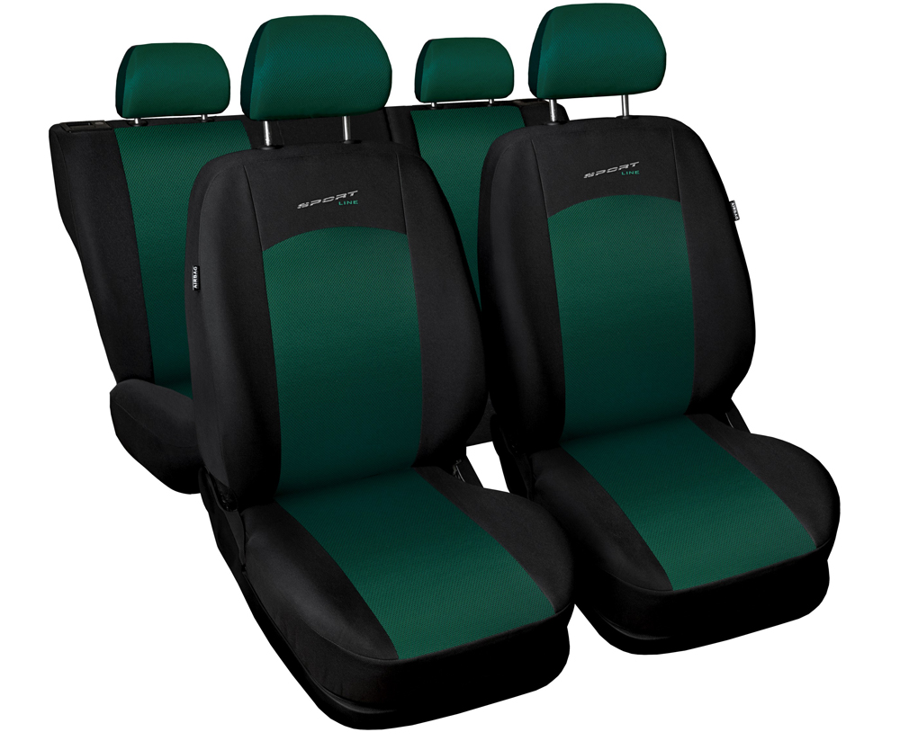 Uniwersalne pokrowce samochodowe SPORT LINE Zielone do LEXUS LS