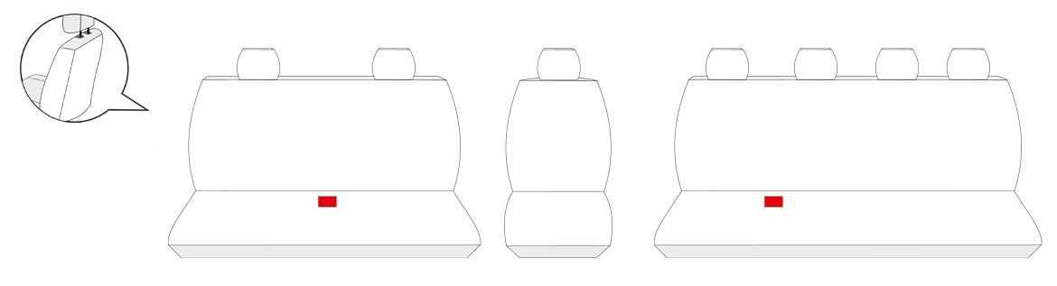 Pokrowce na miarę fotele do Boxer II III Ducato II III Jumper II III 7-os.