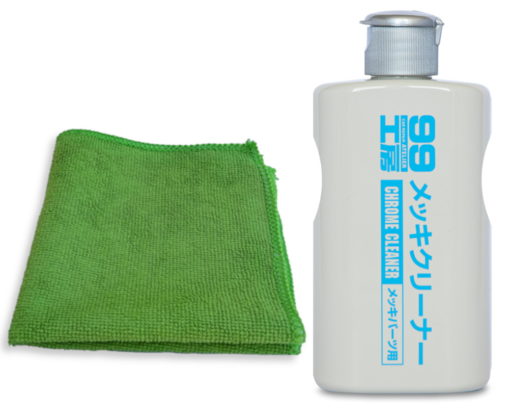 Soft99 Chrome Cleaner 125ml + 1 Mikrofibra