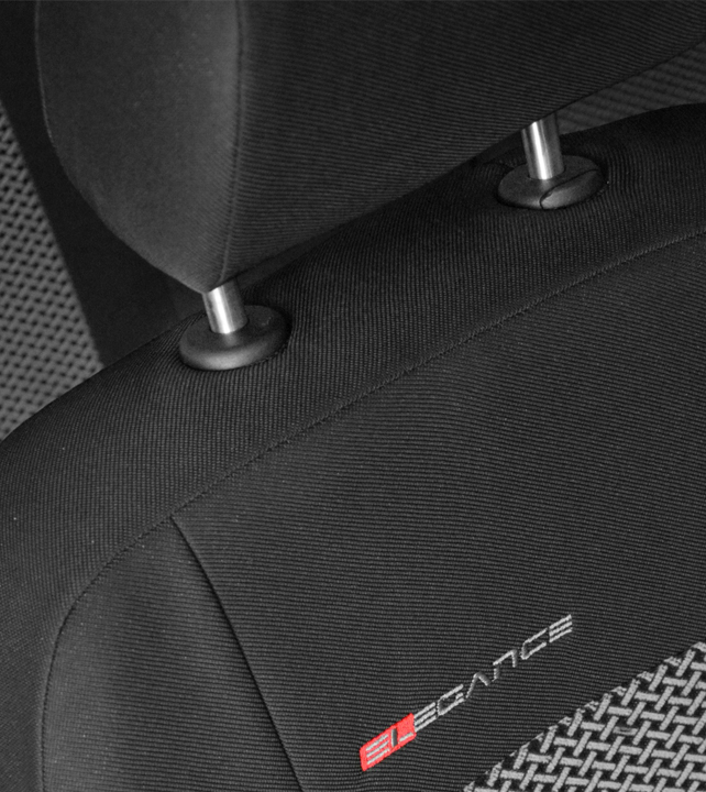 Uniwersalne welurowe pokrowce przód ELEGANCE 2+1 P2 Nissan Primastar