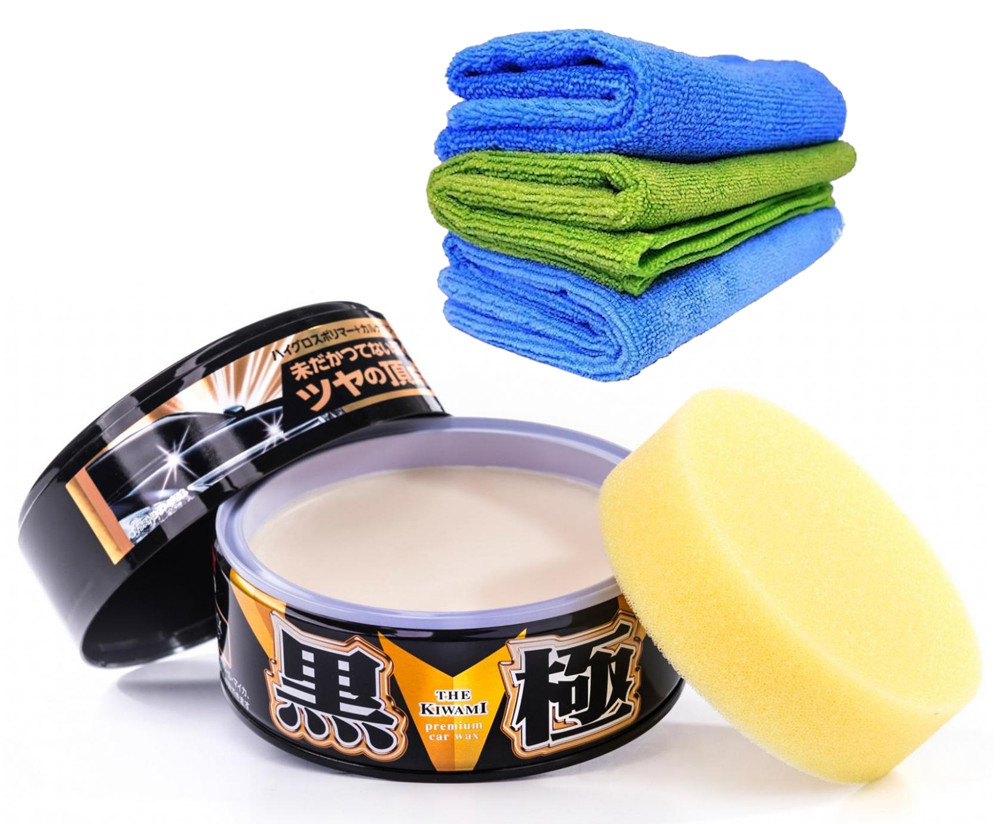 Soft99 Kiwami Wax Black Dark + 3 Mikrofibry