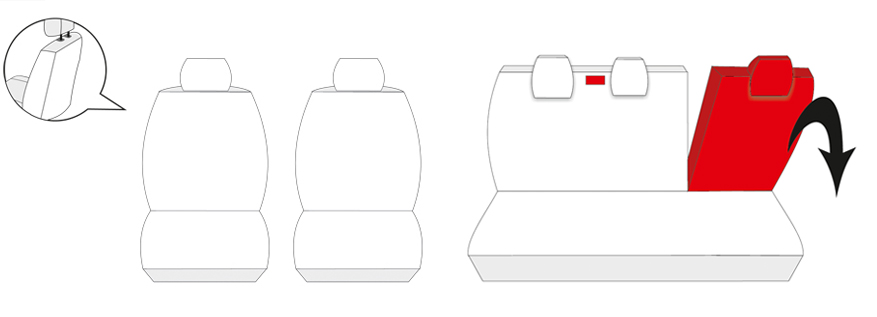 Pokrowce na fotele samochodowe szyte na miarę miarowe do Seat Arona od 2017