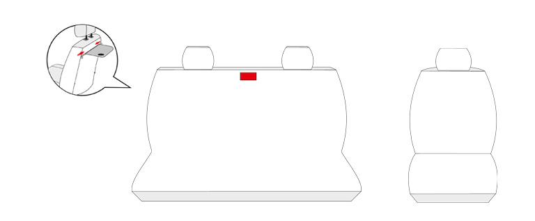 Pokrowce na fotele samochodowe szyte na miarę PRZÓD do Iveco Daily VI 2014-