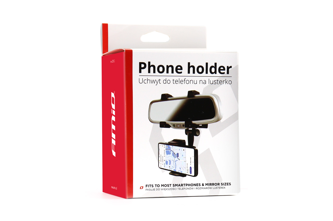 Uchwyt na telefon na lusterko wsteczne samochodu