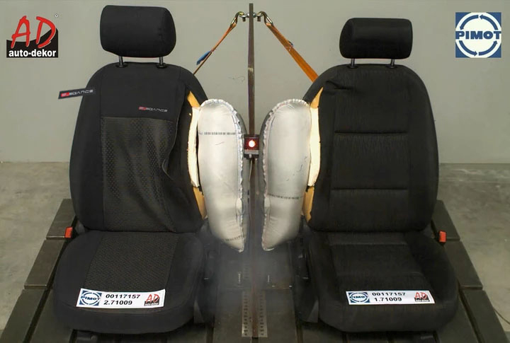 Uniwersalne welurowe pokrowce przód ELEGANCE 2+1 P2 Nissan Primastar