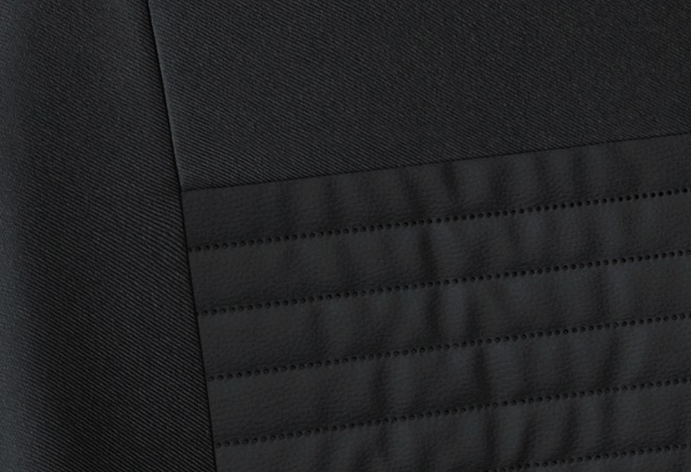 Uniwersalne skórzane pokrowce MODERN MC-1 CZARNE do MAZDA DEMIO I II