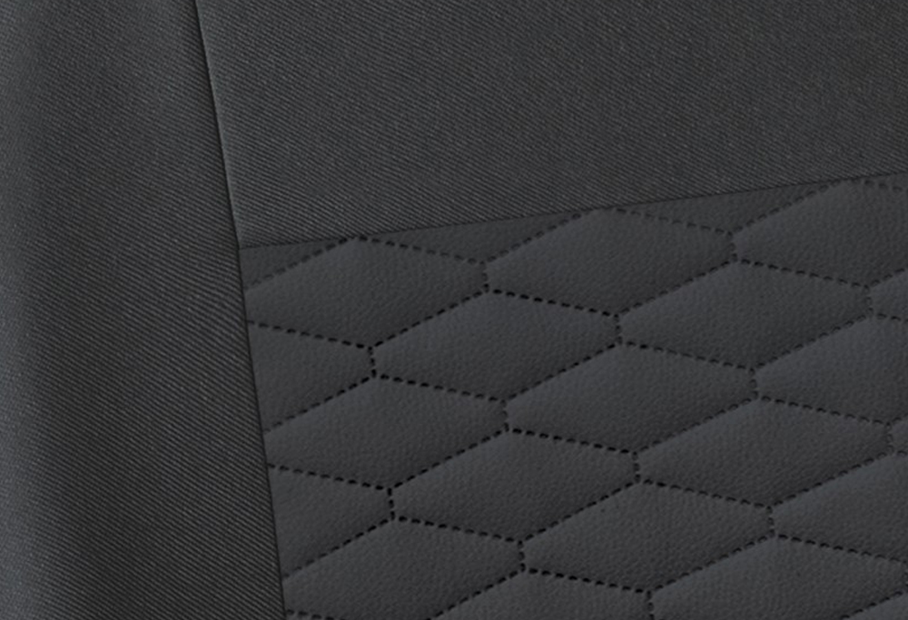 Uniwersalne skórzane pokrowce MODERN MP-2 SZARE do AUDI A6 C4 C5 C6 C7 C8