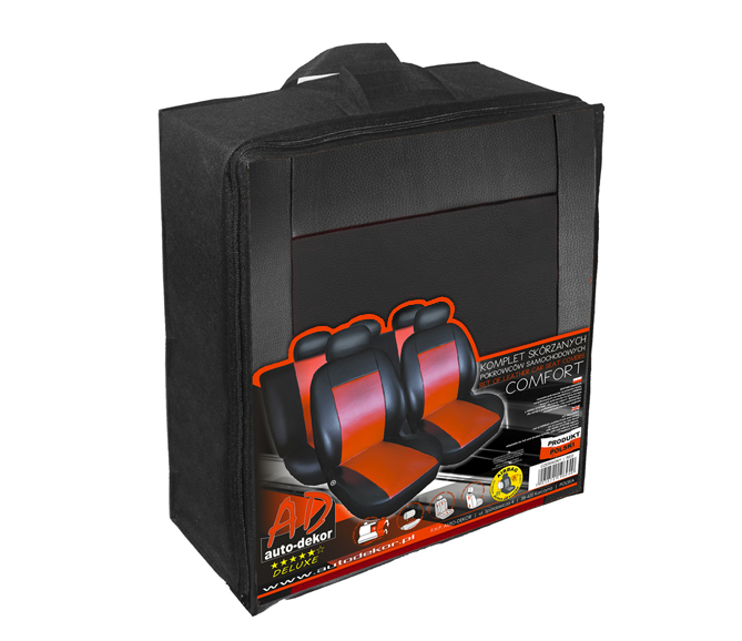 Uniwersalne skórzane pokrowce MODERN MP-2 SZARE do AUDI A6 C4 C5 C6 C7 C8