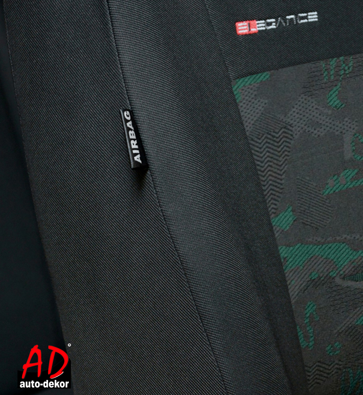 Uniwersalne pokrowce przód ELEGANCE 1+1 ZIELONE Hyundai Getz 2002-2008