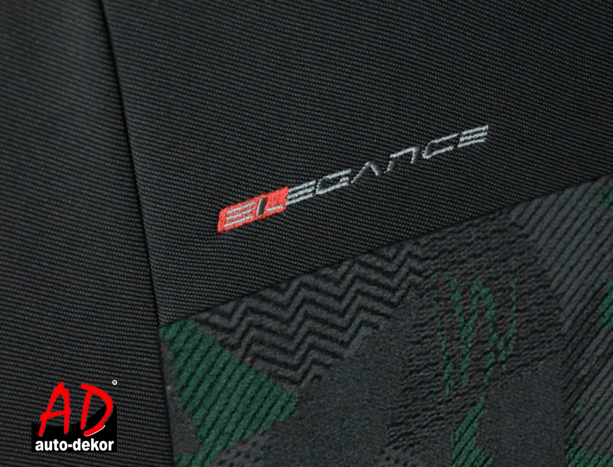 Uniwersalne pokrowce przód ELEGANCE 1+1 ZIELONE do Citroen C-Crosser