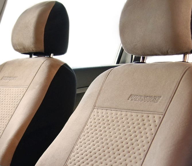 Pokrowce z alcantary na fotele PRESTIGE Beżowe do LEXUS LS