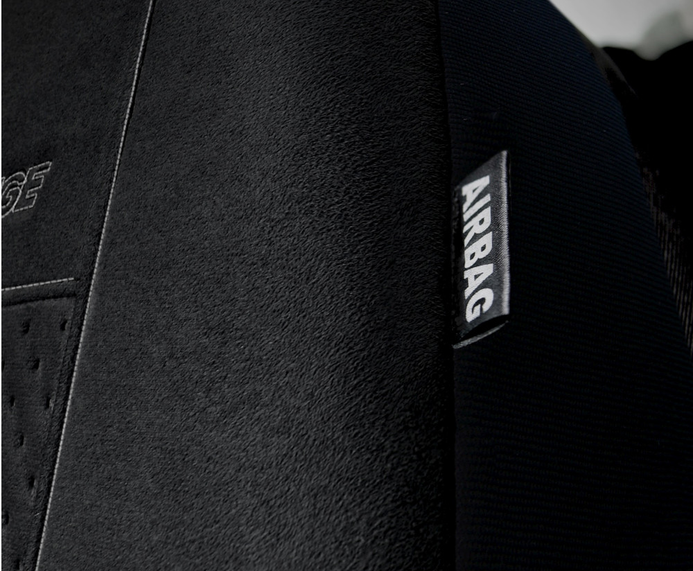 Pokrowce alcantara na fotele PRESTIGE Czarne VW PASSAT B4 B5 B6 B7 B8