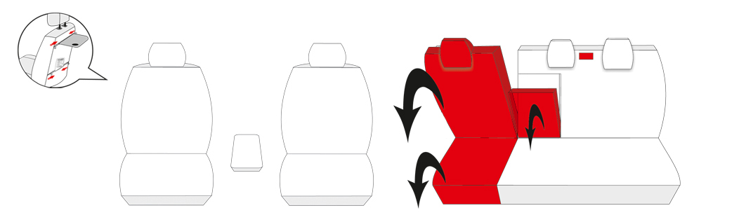 Pokrowce na fotele samochodowe szyte na miarę do VW Tiguan II od 2016