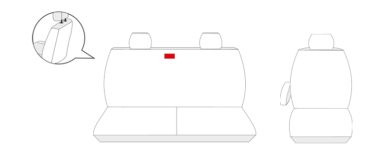 Pokrowce na fotele na miarę PRZÓD do Opel Vivaro B II Renault Trafic III