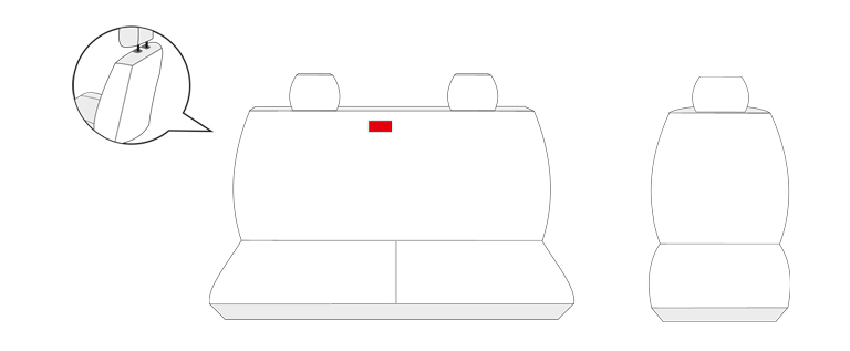 Pokrowce na fotele szyte na miarę PRZÓD do Mercedes Sprinter III od 2018