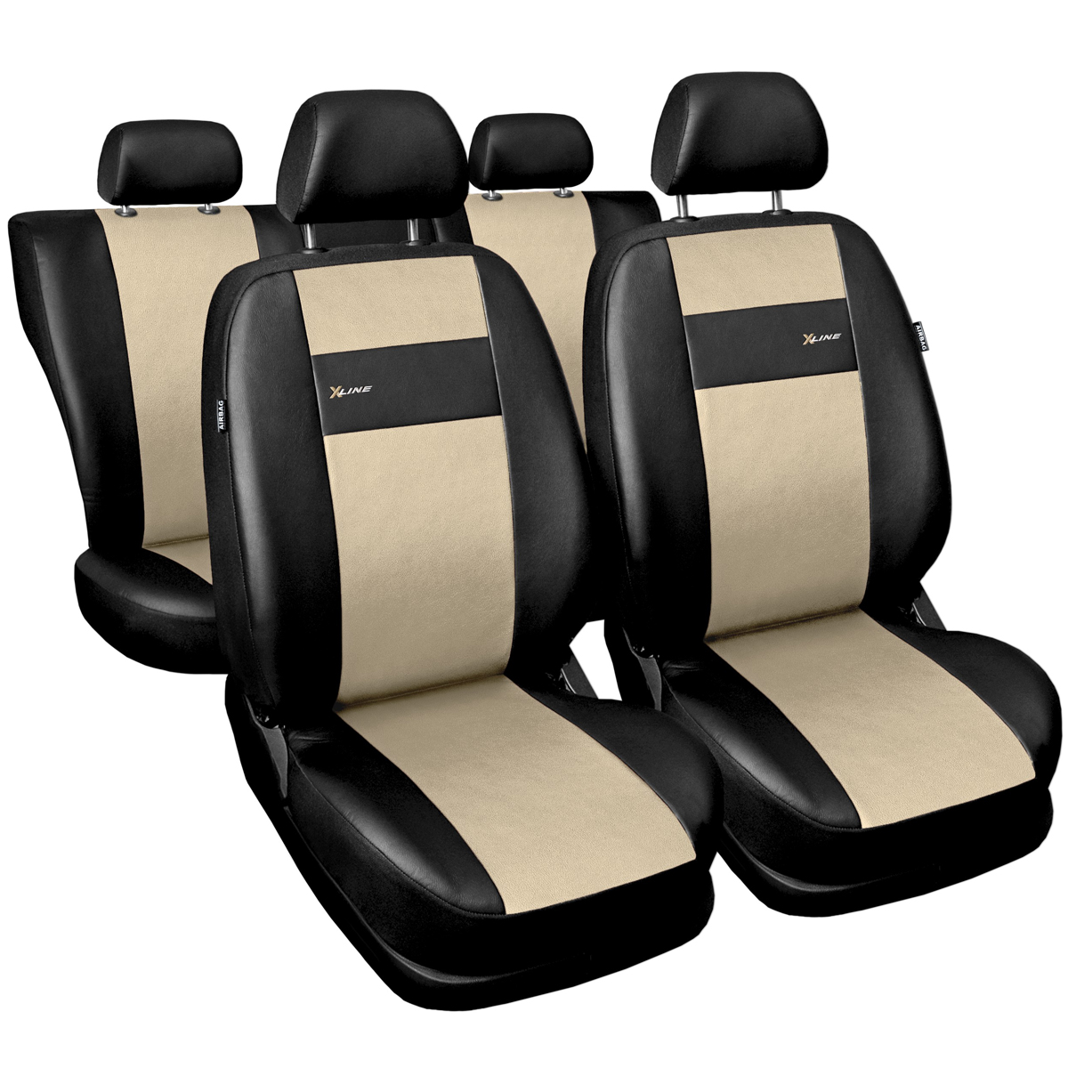 Kunstleder Auto Sitzbezüge Sitzbezug Schonbezüge Beige für CITROEN BERLINGO eBay