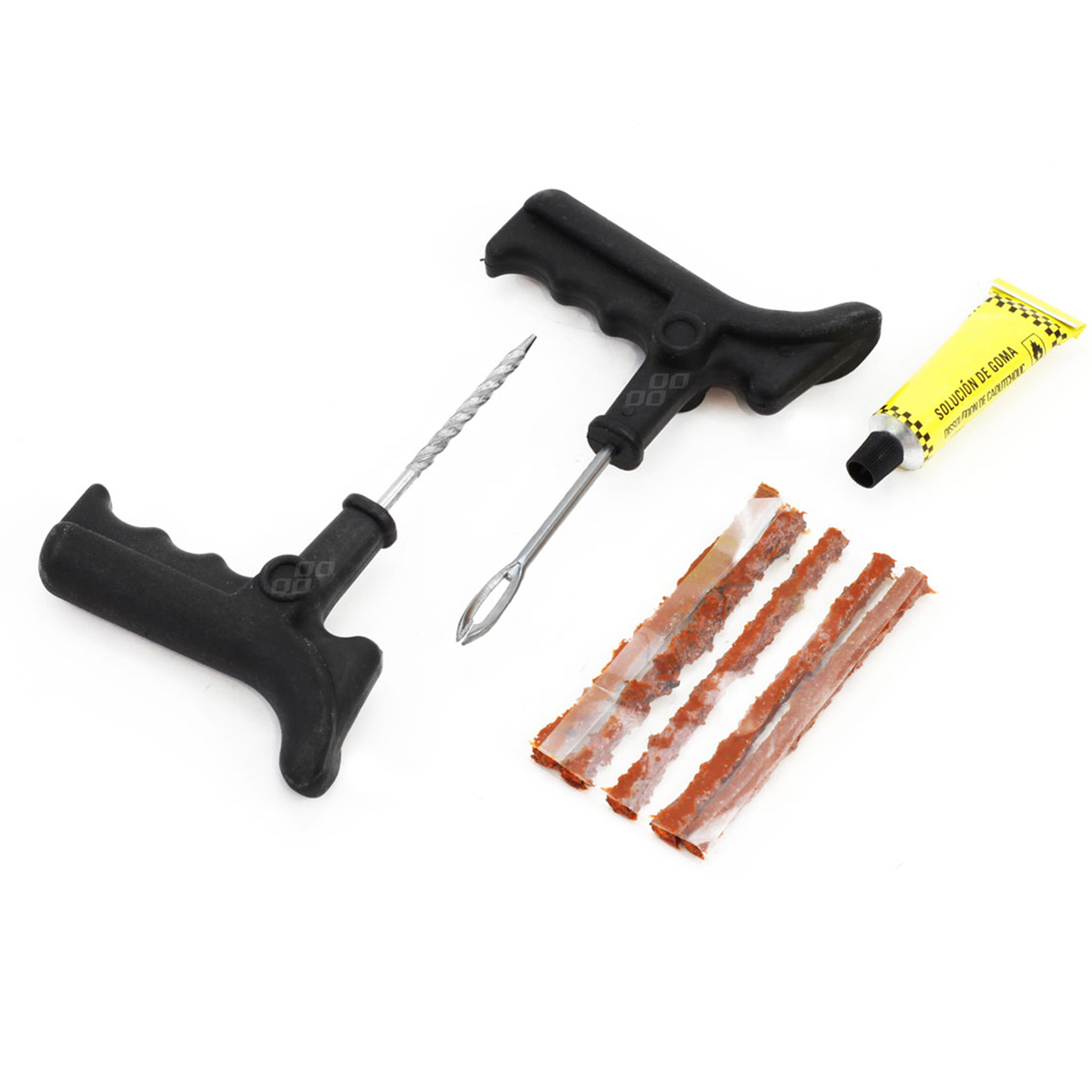 Zestaw naprawczy do opon bezdętkowych 8 el. szybka naprawa koła AMIO-01251