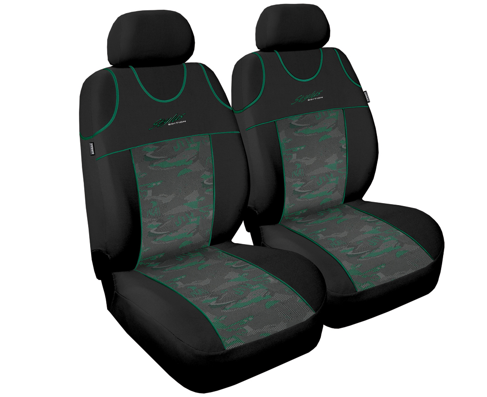 Koszulki uniwersalne pokrowce Stylus Zielony do VW Lupo 1998-2005