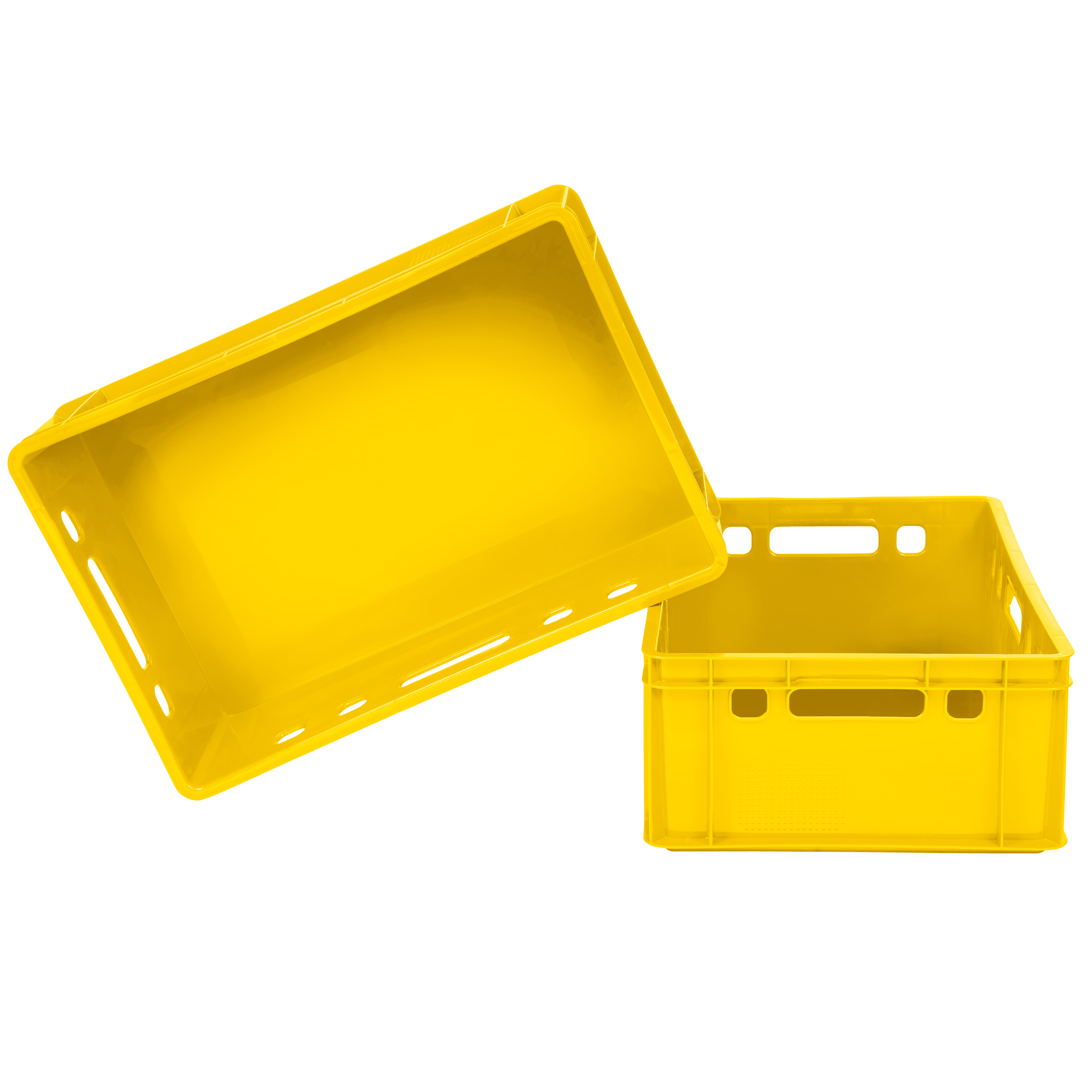 Skrzynka żółta E2 Jestic pojemnik spożywczy na wędliny mięso + atest