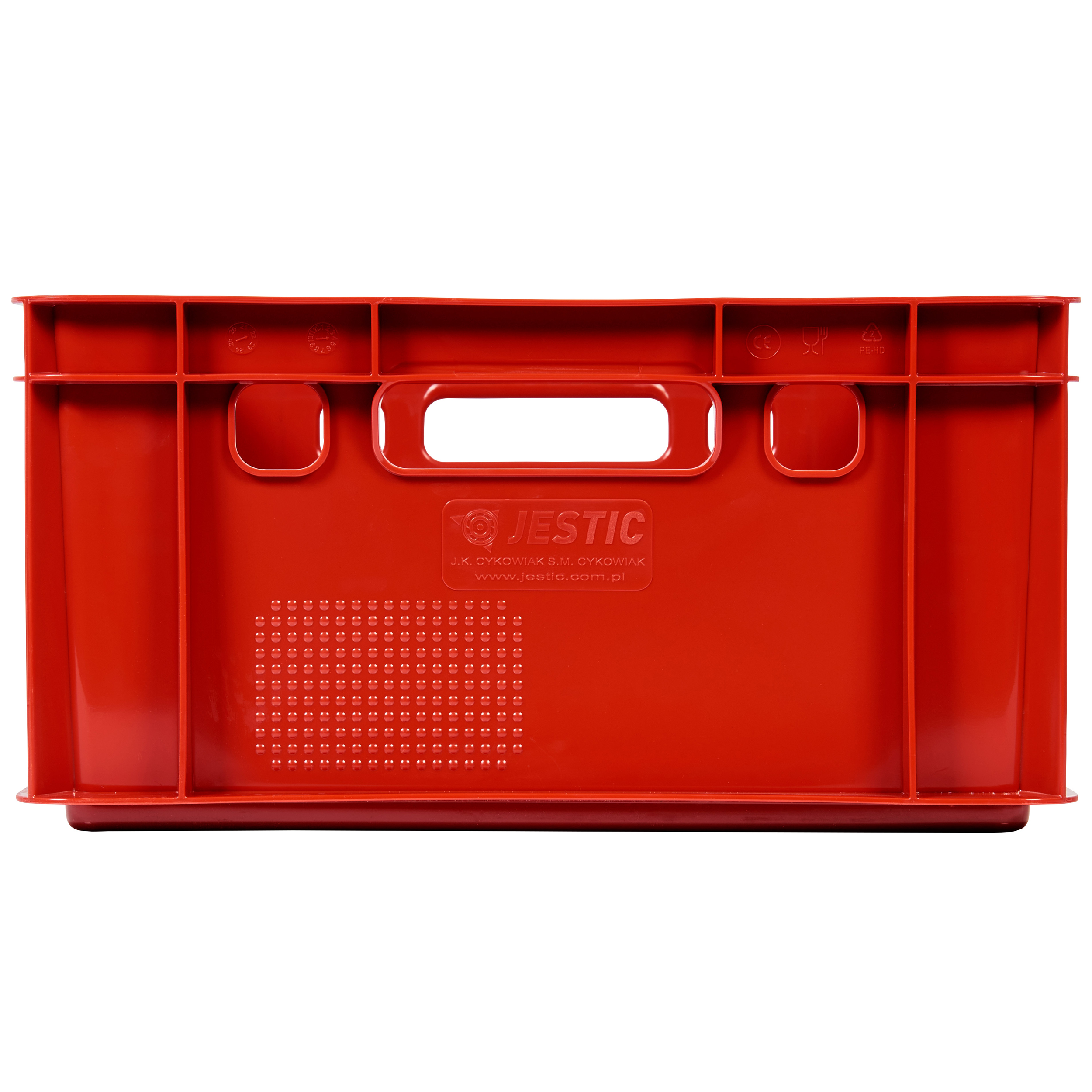 Skrzynka czerwona E2 Jestic pojemnik spożywczy na wędliny mięso + atest