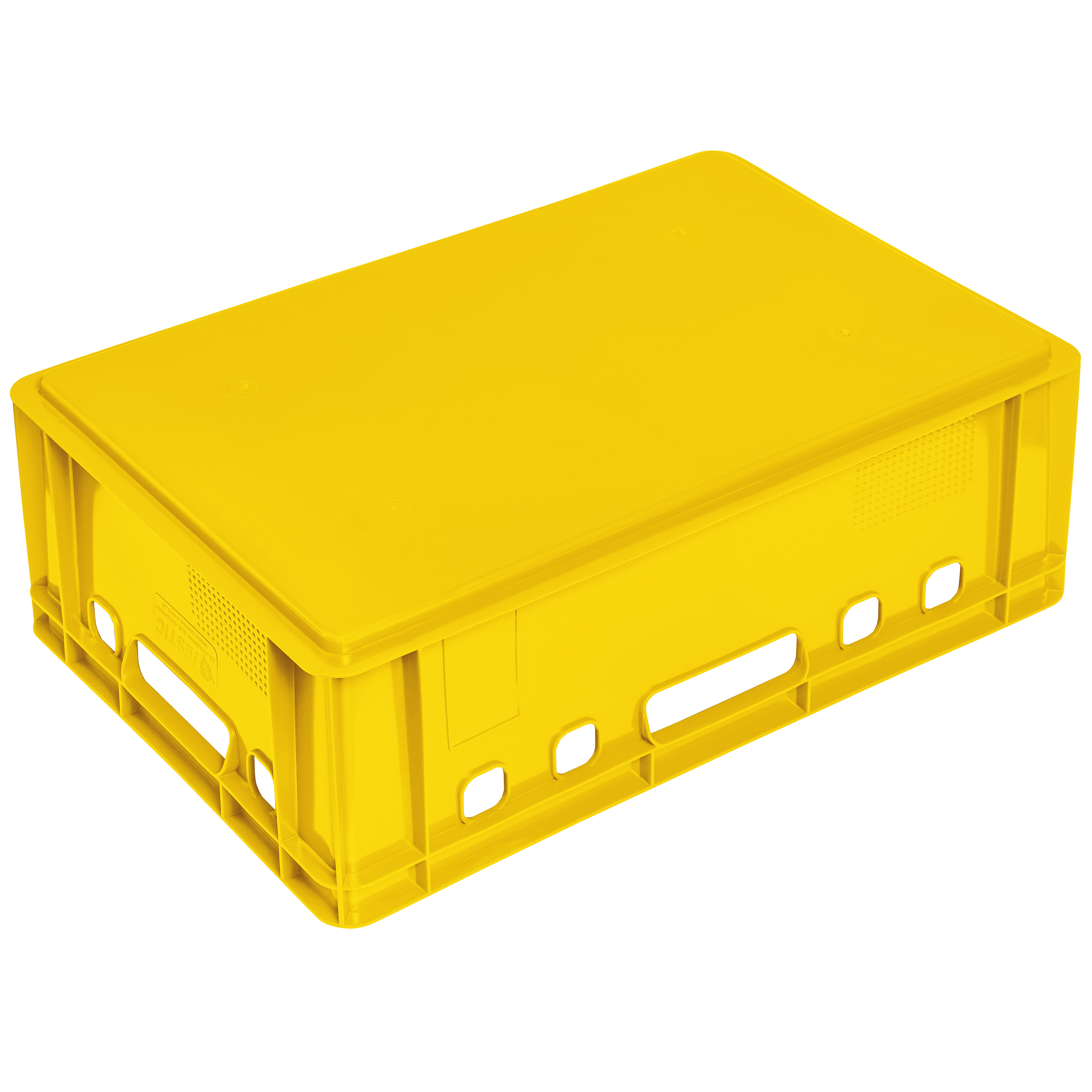 Skrzynka żółta E2 Jestic pojemnik spożywczy na wędliny mięso + atest