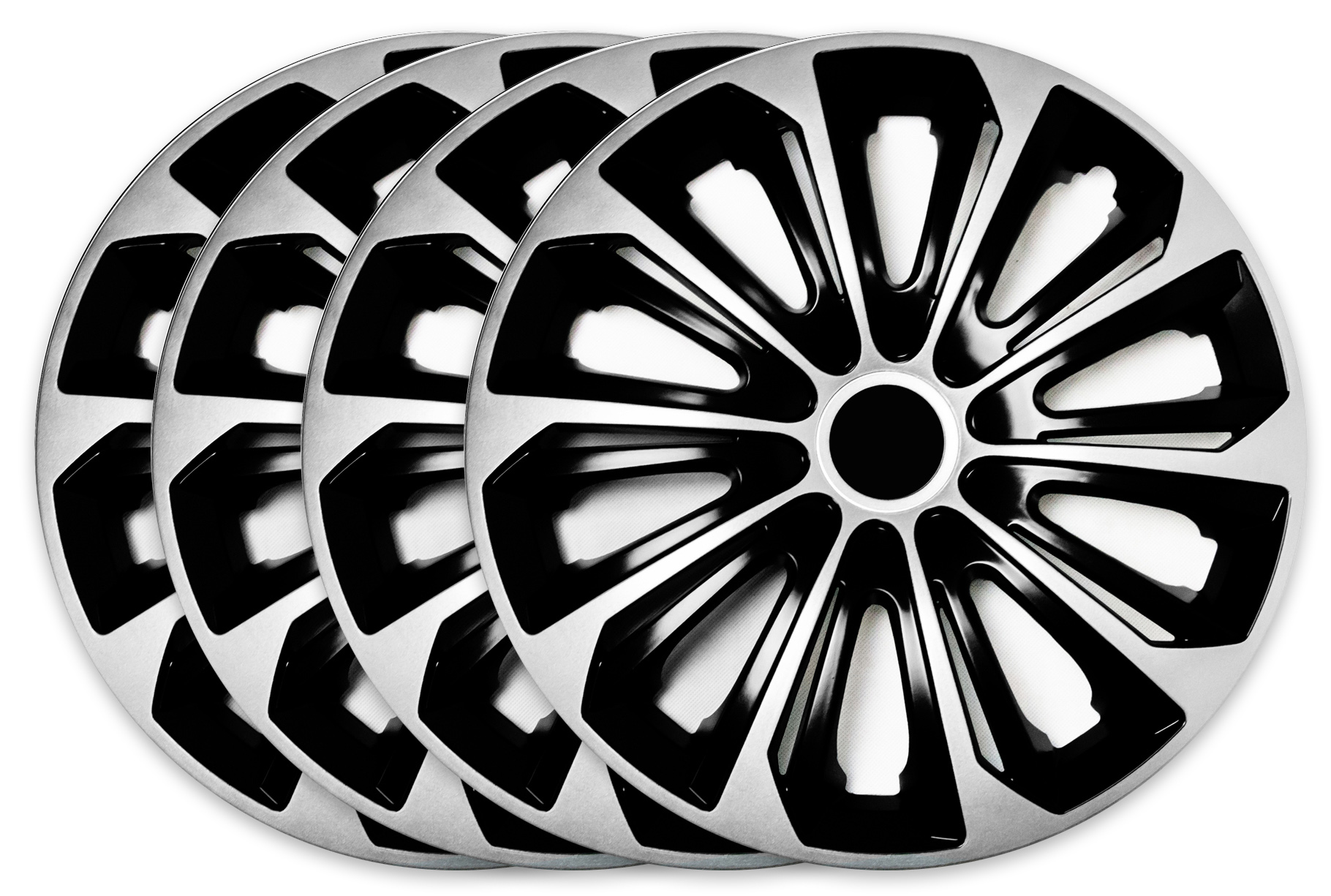 15 ZOLL RADVERKLEIDUNGEN FÜR FORD TRANSIT CUSTOM VAN 4ER SET