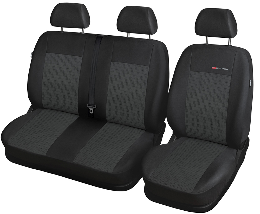 Pokrowce na fotele 2+1 szyte na miarę do Ford Transit Connect II 2013-