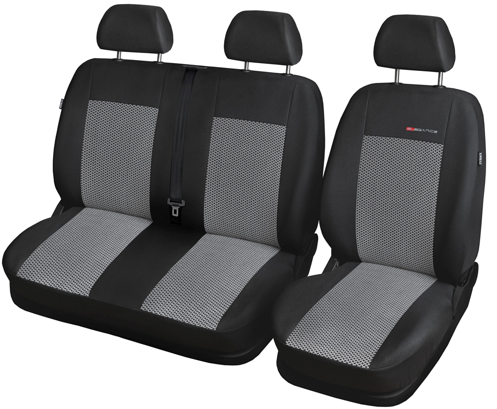 Pokrowce na fotele 2+1 szyte na miarę do Ford Transit Connect II 2013-