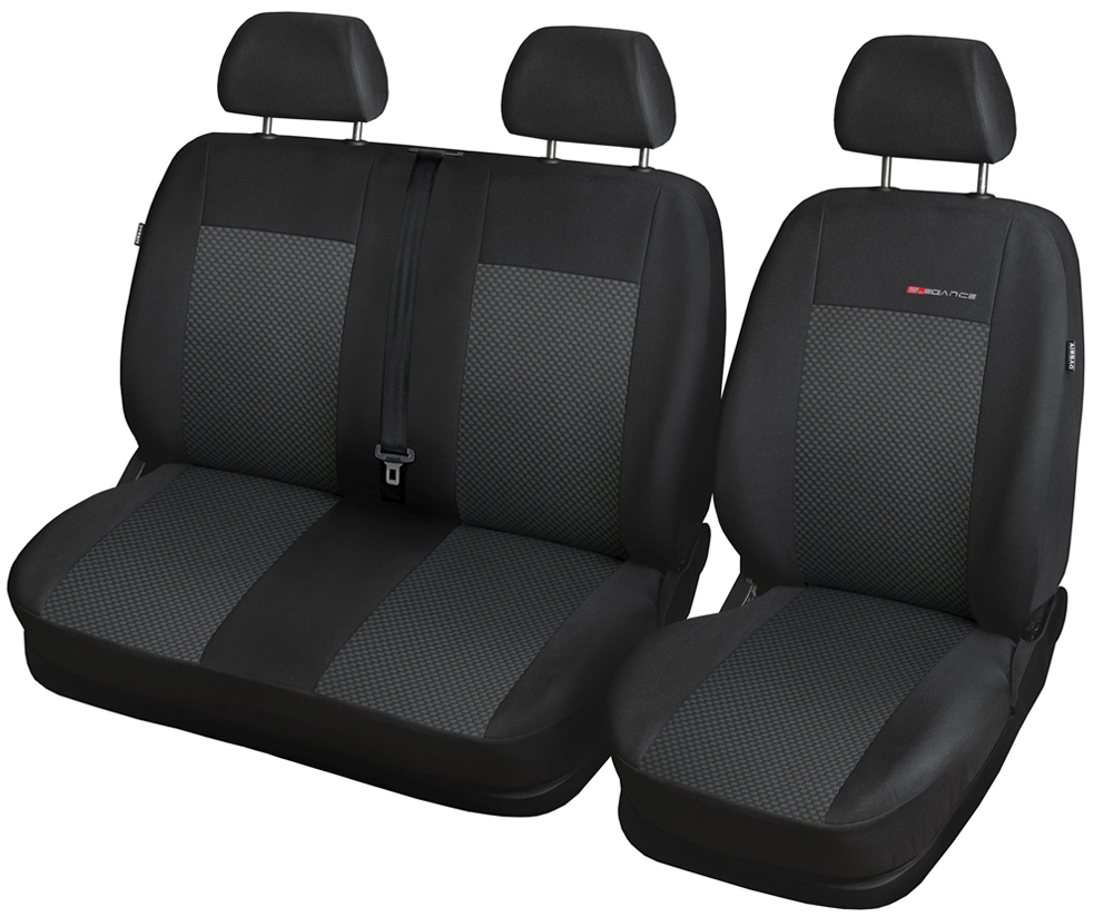 Pokrowce na fotele 2+1 szyte na miarę do Ford Transit Connect II 2013-