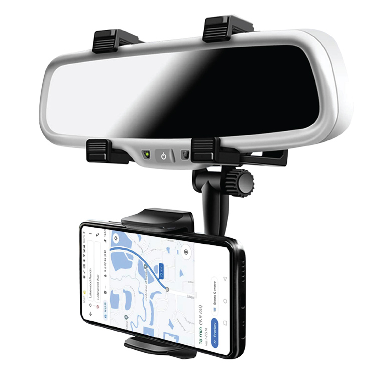Uchwyt na telefon na lusterko wsteczne samochodu