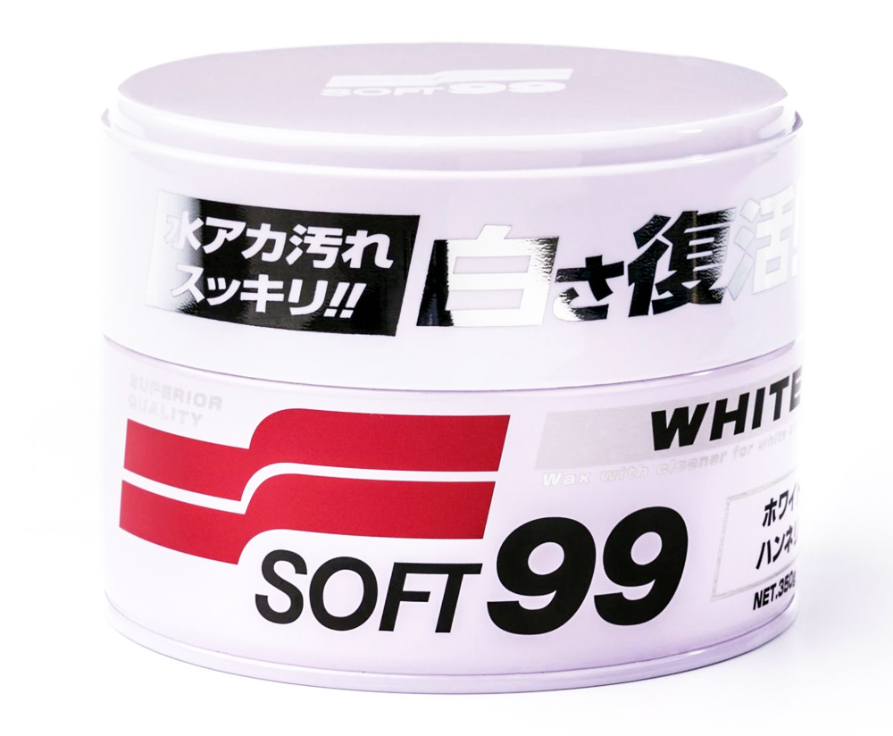 Soft99 White Wax 300g + Micro Liquid Compound Light + 3 mikrofibry
