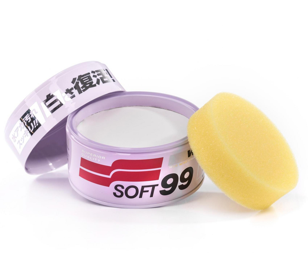 Soft99 White Wax 300g + Micro Liquid Compound Light + 3 mikrofibry