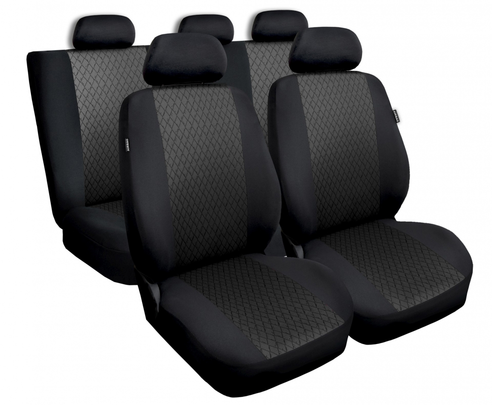Pokrowce na fotele samochodowe PROFI Szare do BMW X5 E53 E70 F15 G05