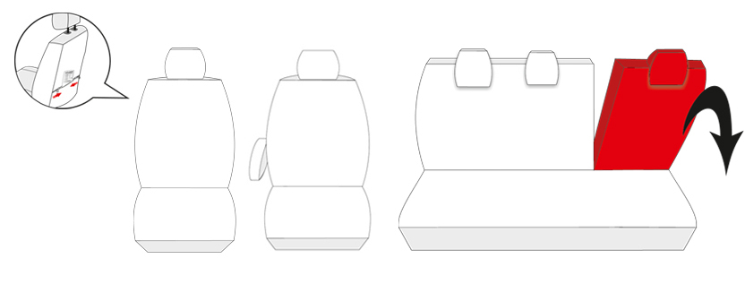 Pokrowce na fotele szyte na miarę do Renault Clio IV / Clio IV Grandtour