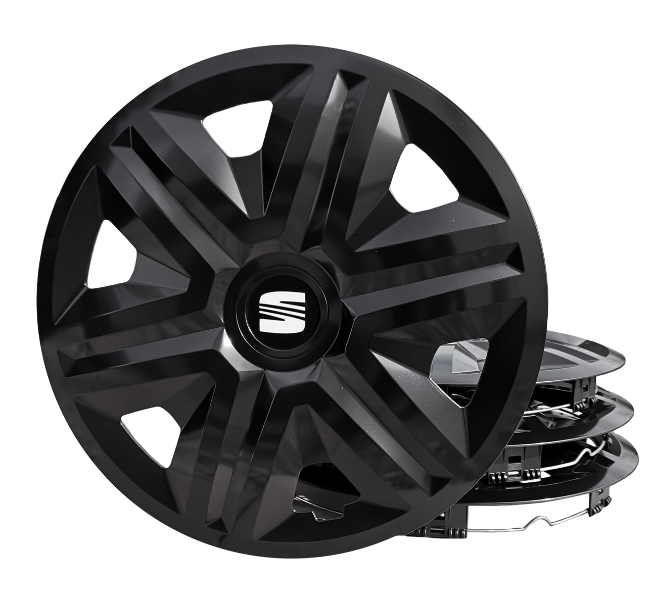 4 x Kołpak Action Black 14 cali do Seat