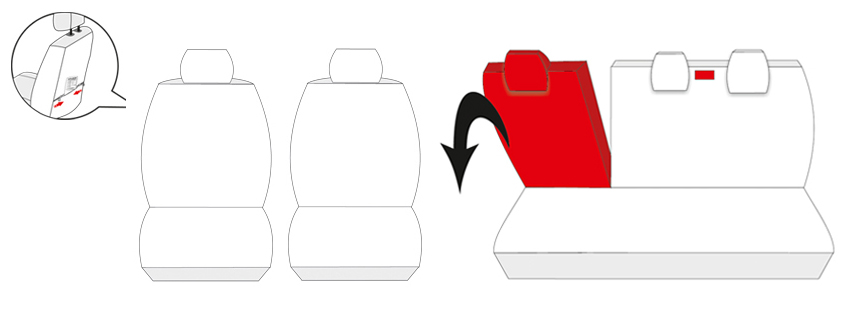 Pokrowce na fotele samochodowe szyte na miarę do Suzuki Swift IV 2010-2016