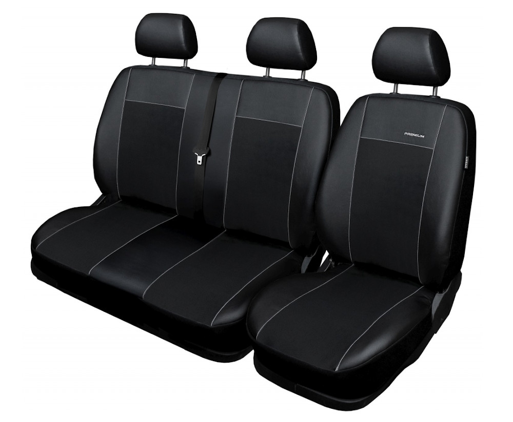 Pokrowce na fotele przód 2+1 szyte na miarę do Fiat Doblo III FL 2014-