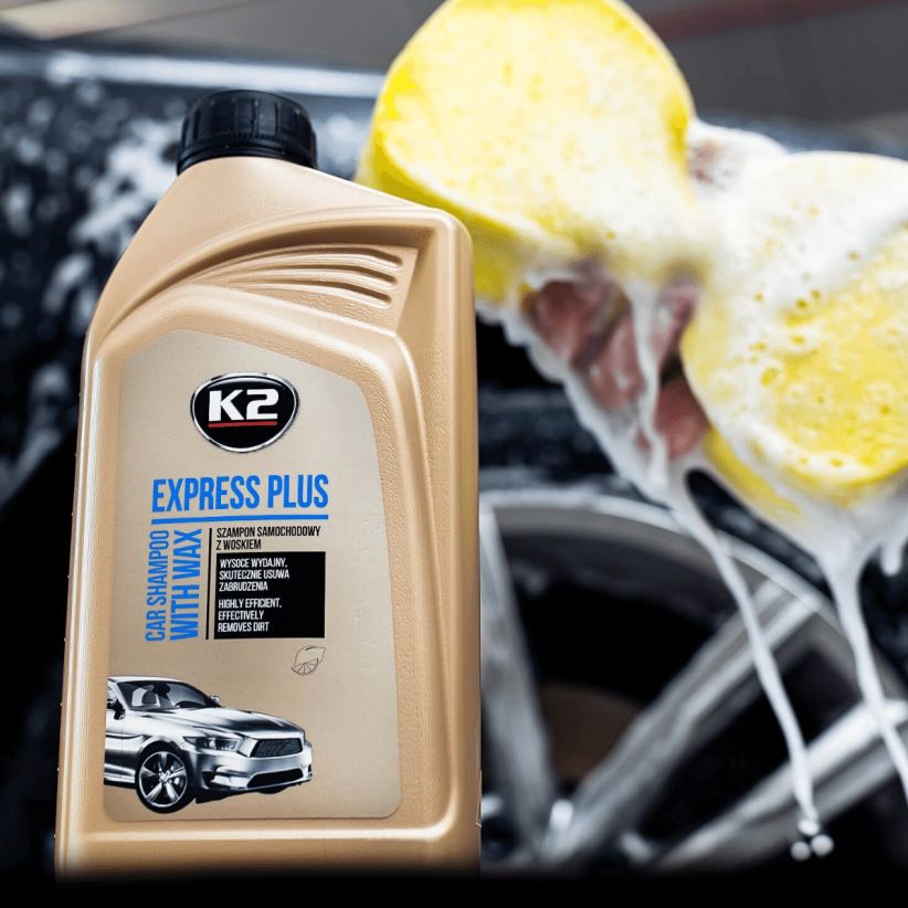 K2 EXPRESS PLUS Szampon z woskiem Carnauba 1L