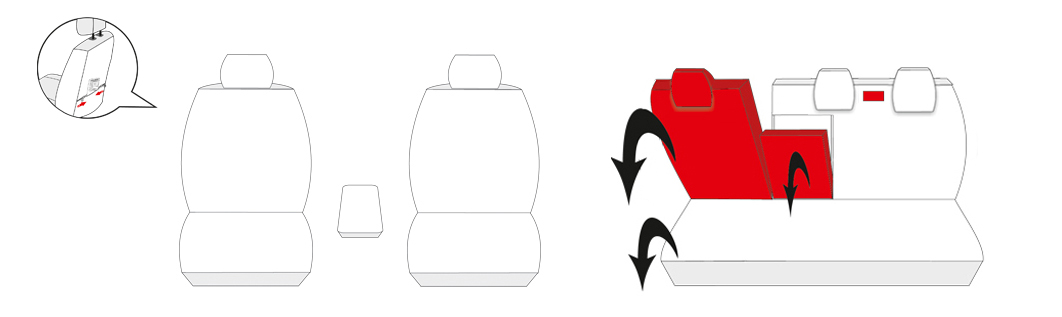 Pokrowce na fotele samochodowe szyte na miarę do Renault Koleos II od 2017