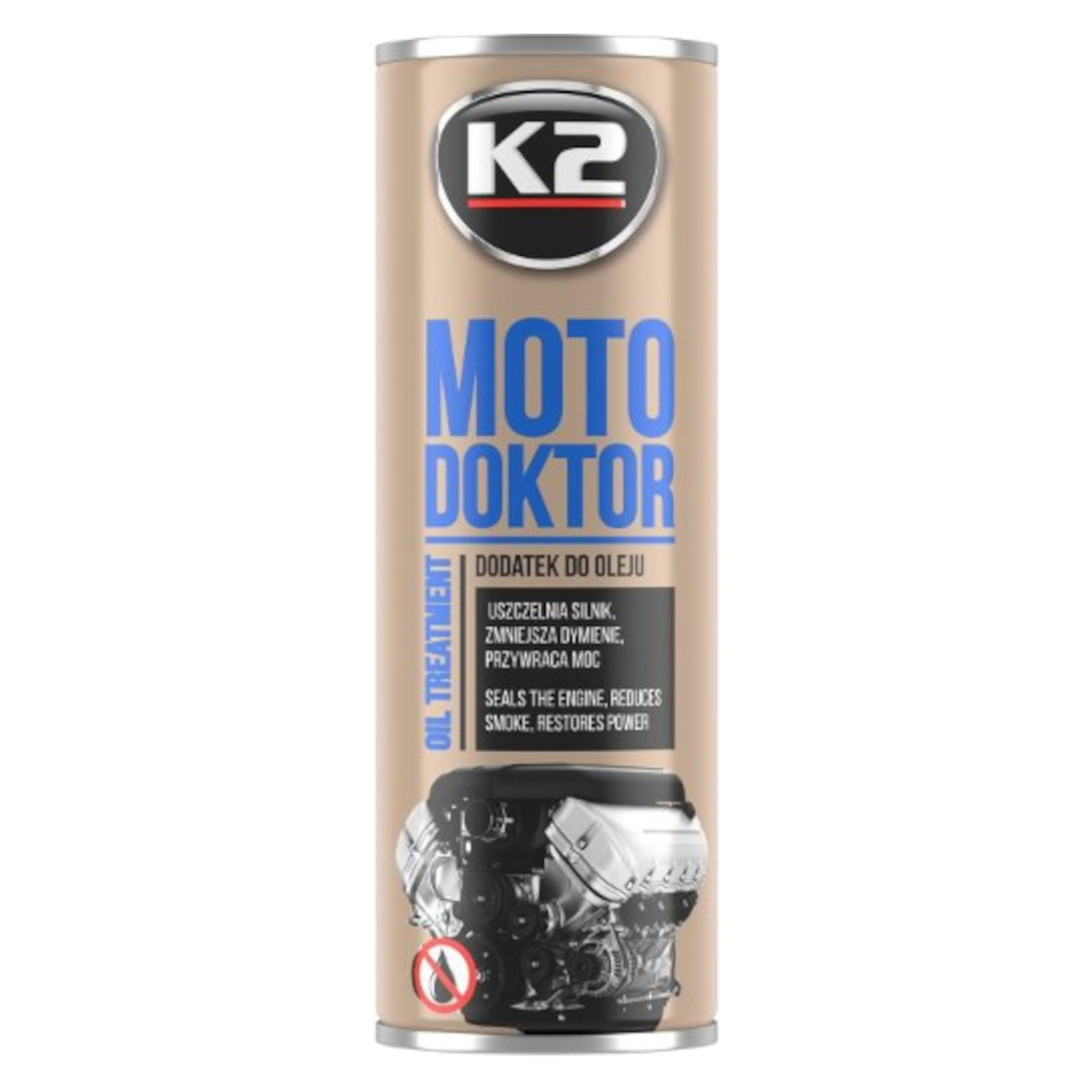 K2 MOTO DOKTOR 443ml - dodatek do oleju silnikowego uszczelniacz