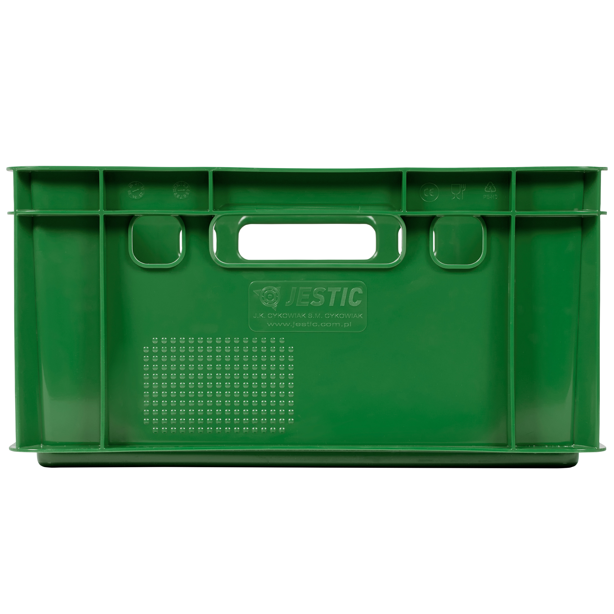 Skrzynka zielona E2 Jestic pojemnik spożywczy na wędliny mięso + atest