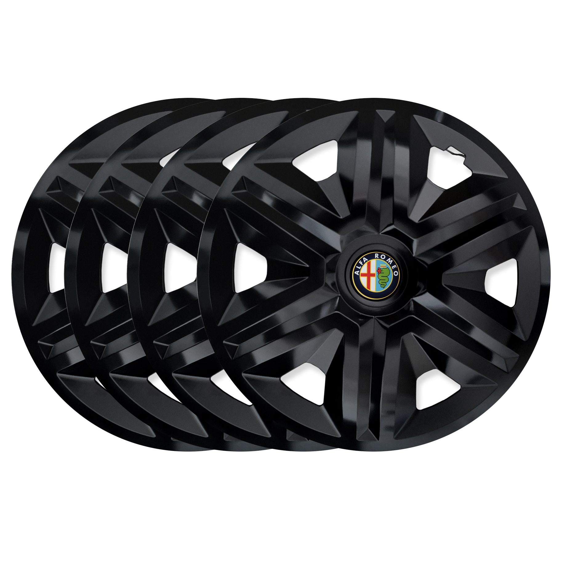 4 x Kołpak Action Black 14 cali do Alfa Romeo