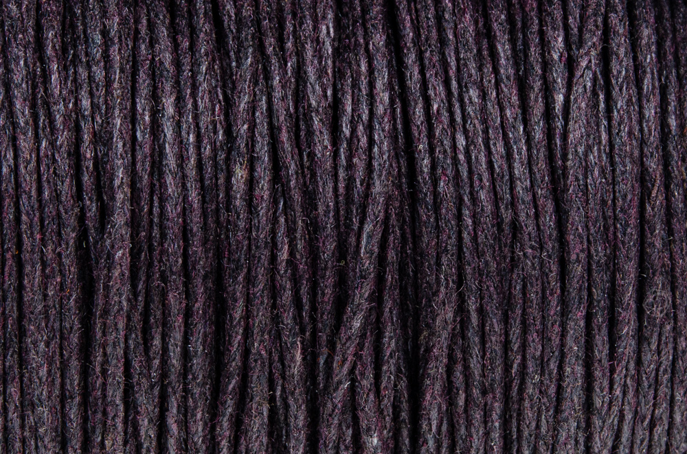 SZNUREK bawełniany woskowany 0.8mm 25m brązowy kawowy