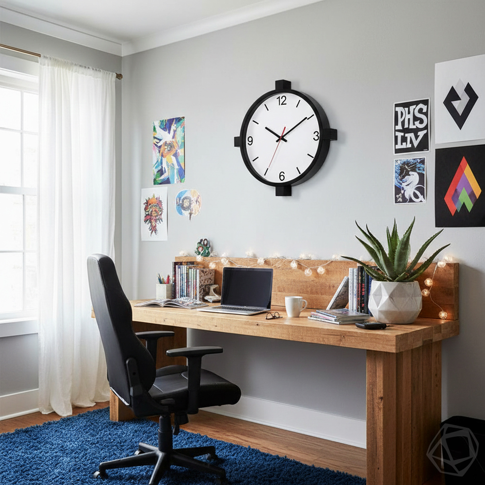 Wskazówki do mechanizmu zegara proste 55/82mm niebieskie