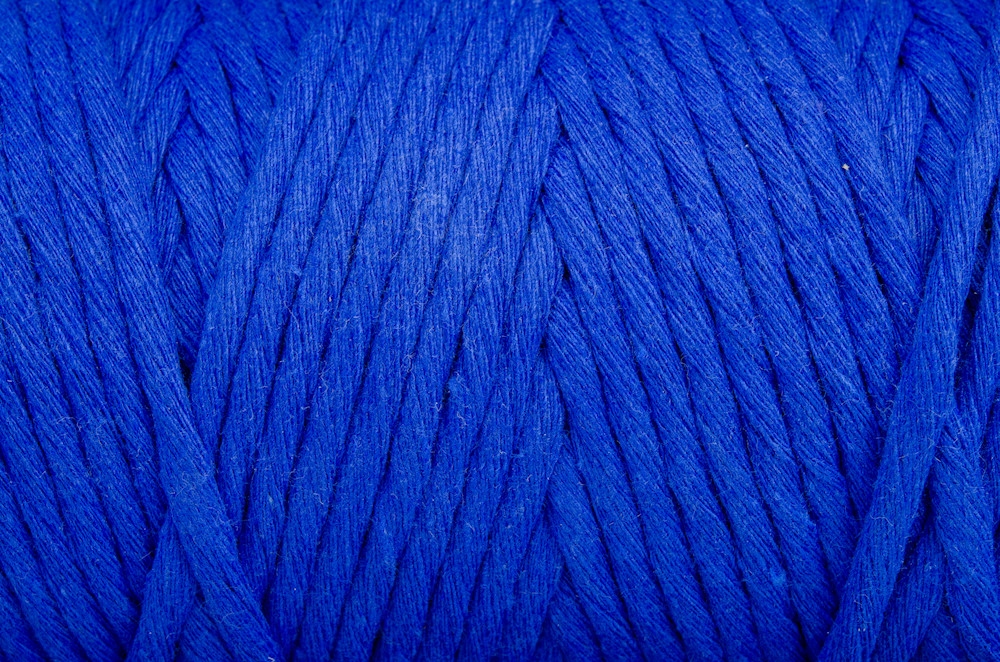 SZNUREK bawełniany niebieski 5mm 100m