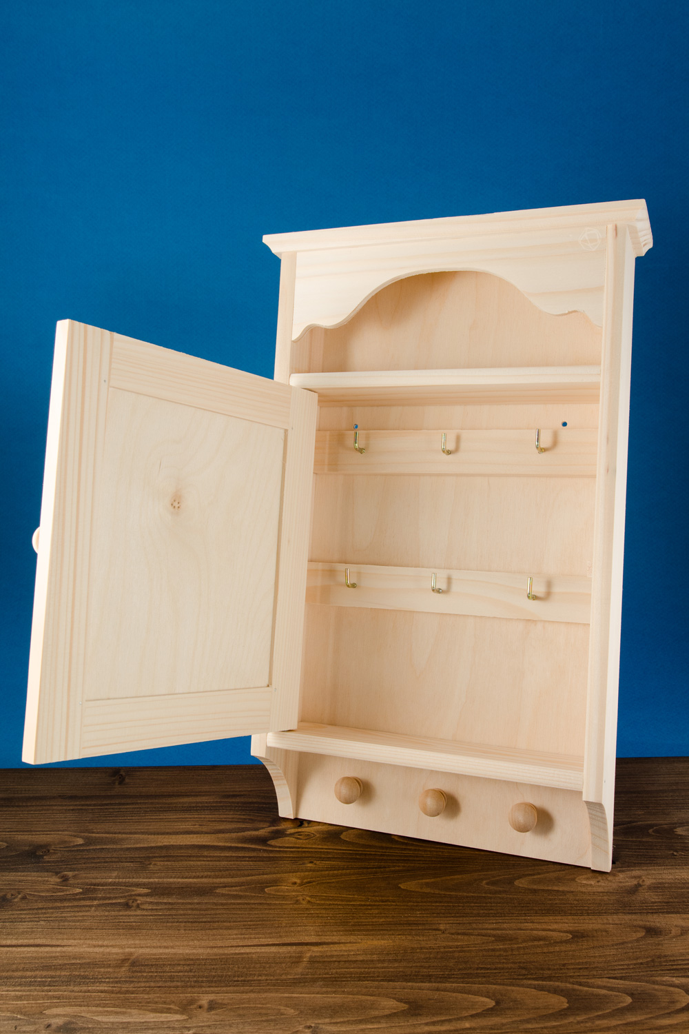 Szafka na KLUCZE retro decoupage PL 9 haczyków