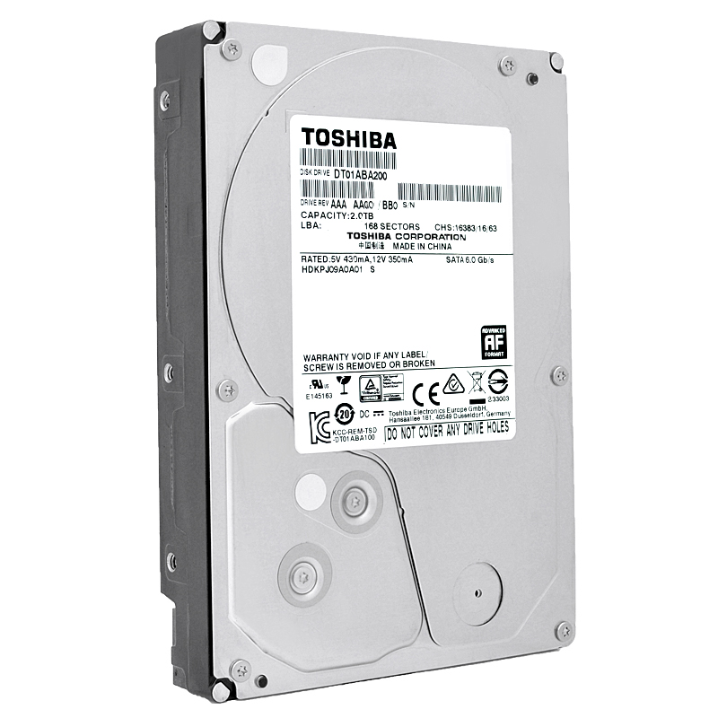 Hard Drive Toshiba 2TB DT01ABA200 SATA III 5700RPM 32MB 3.5