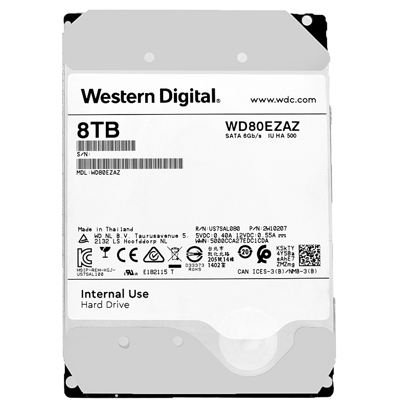 Western Digital 8TB HDD WD80EZAZ 【公式通販】