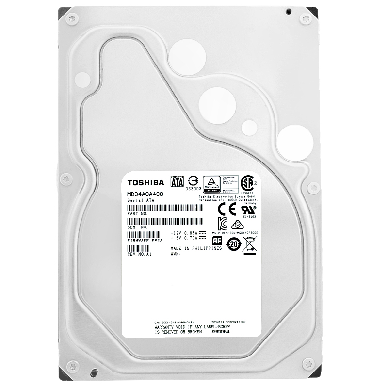 検品済み/使用1859時間】TOSHIBA 4TB HDD MD04ACA400 管理:m-55